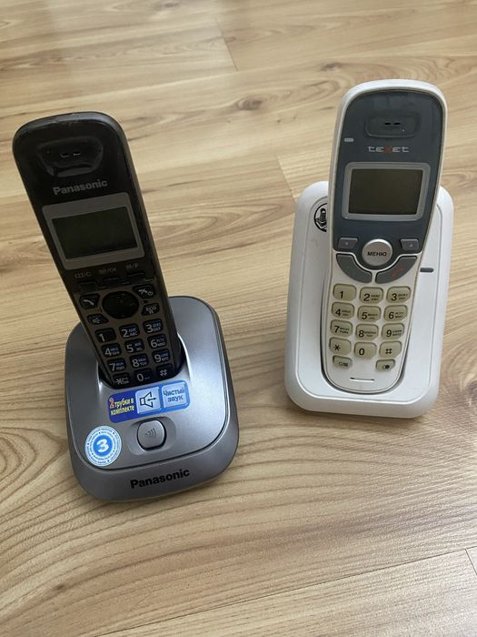 Радиотелефоны Panasonic и Texet