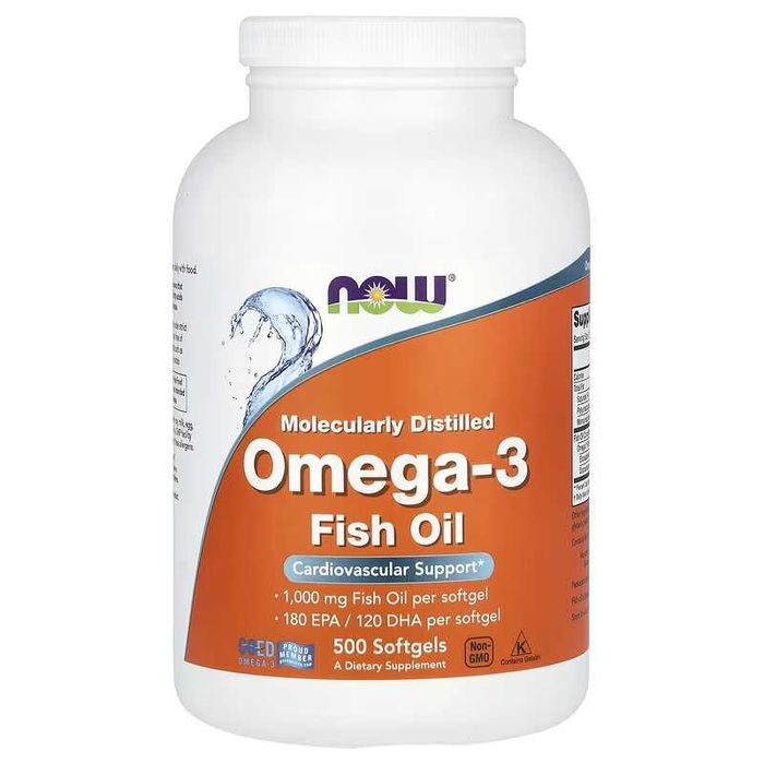 NOW Foods омега 3 NOW Omega-3 30, 100, 200 и 500 капсул