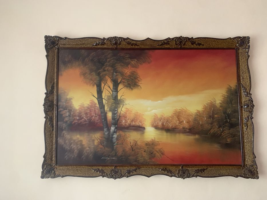 Tablou pictat manual pe pânză