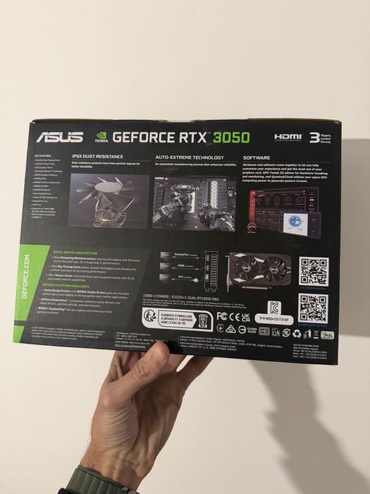 Vand Placa Asus Gforce RTx 3050 Nou(Sigilat)