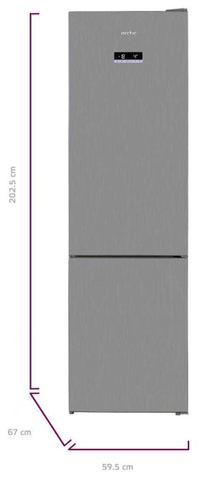 Нов инверторен хладилник с фризер Arctic AK60406E40NFMT, 362 л