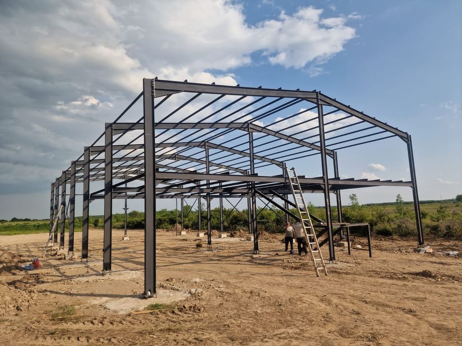 Vând  hală metalica conform proiectului dvs lucrăm fără avans