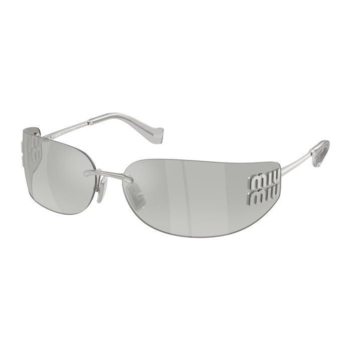Miu Miu MU A51S 1BC10Y Silver - Women's Sunglasses