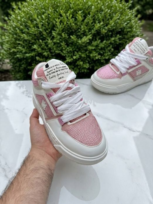 Adidasi AMIRI MA 1 Roz Pietricele Glitter