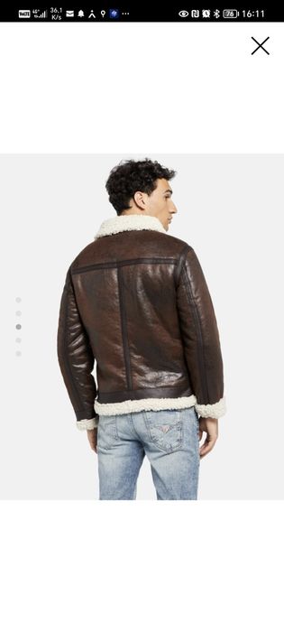 Geaca imitație piele Guess