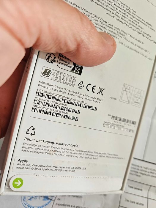 Iphone 17 pro 256 gb neverlock nou la cutie 2 ani garantie.