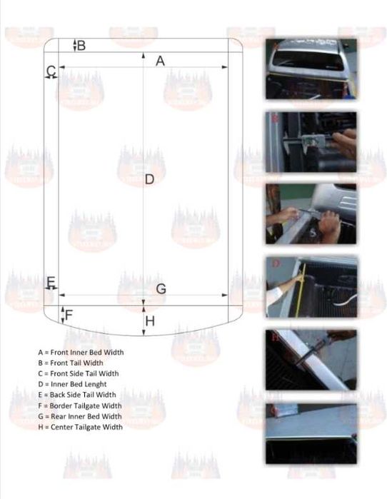 Inchidere bena Hilux, L200, Navara, Amarok, X-Class, Ranger, Americane