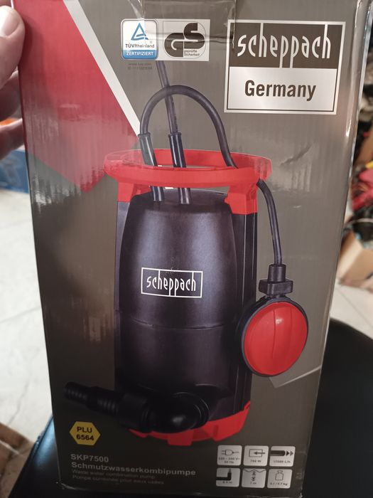 Потопяема помпа Scheppach Germany SKP7500, 750W
