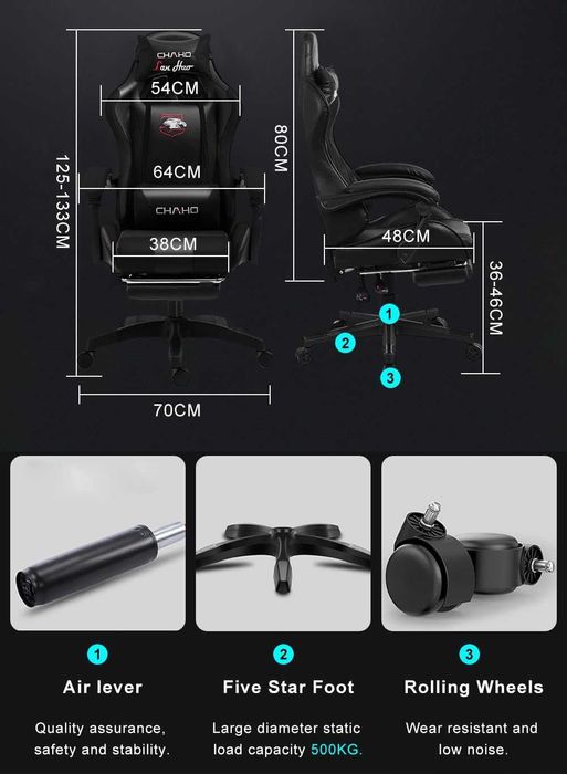 Игровое кресло, регулируемое компьютерное кресло для ПК