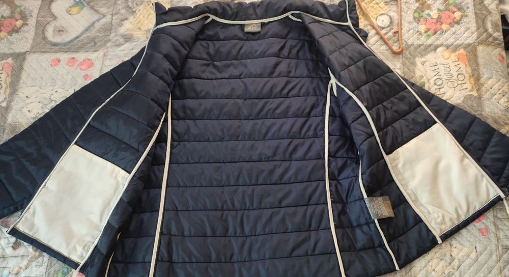 Унисекс олекотено яке, голям размер,, ново, синьо