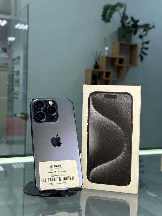 айфон 15 про синий 81%