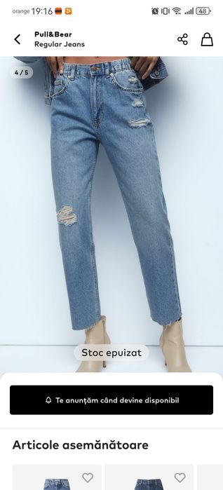 Blugi Pull&Bear marimea 34