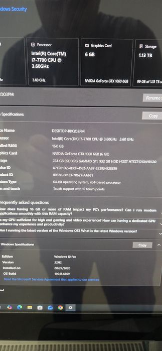 Mini PccASUS ROG GR8 II i7 7700