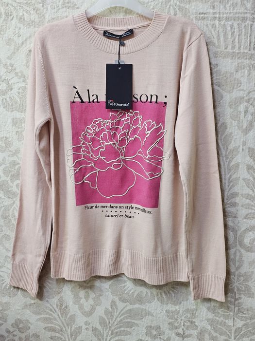 Дамска памучна плетена блуза