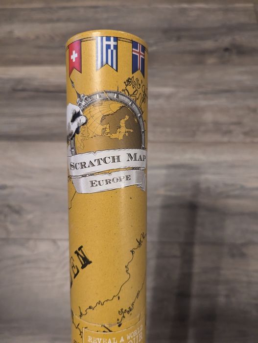 Скреч карта на Европа