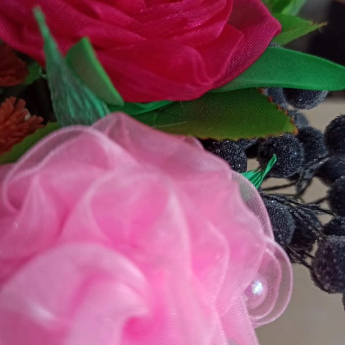 Куклы-цветы из капрона. Ручная работа