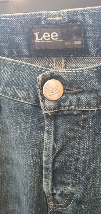 Blugi bărbați Lee W30 L32,button fly,straight fit,albastru