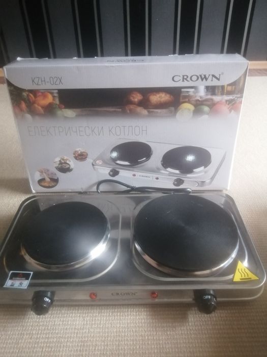 3 броя, двоен електрически котлони.