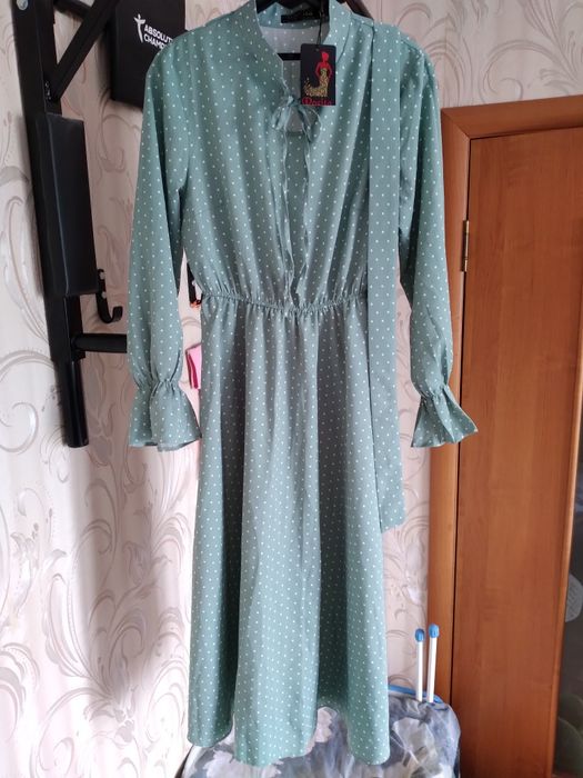 Платье- холодок трехярусное