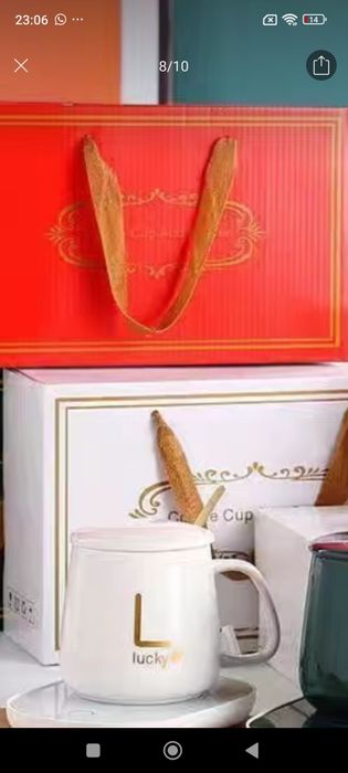 Подарок, кружка с подогревателем