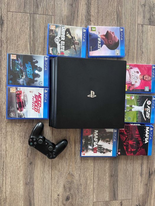 PlayStation 4 + 8 Jocuri + Controller – Gata de Joacă!