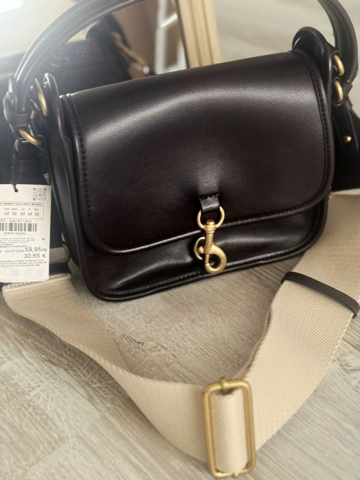 Чисто нова чанта Zara във кафяв цвят