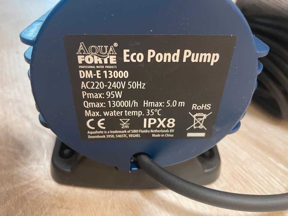 Pompă iaz / helșteu AquaForte DM-E 13000 - 13.000 L/h, 95W