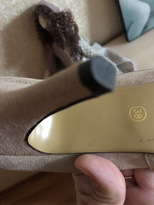 Бежевые туфли 38р