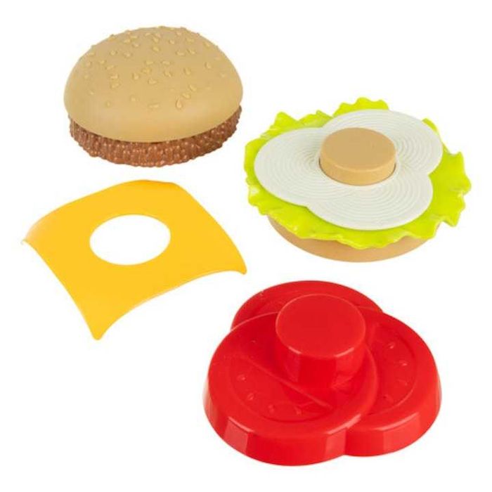 Set de jucarii Fast Food 26 piese burger cartofi prajiti hot dog tava