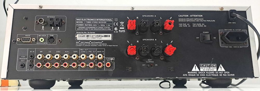 NAD C 725BEE – Monstru Stereo Receiver – PowerDrive Amp – Audiophile Series