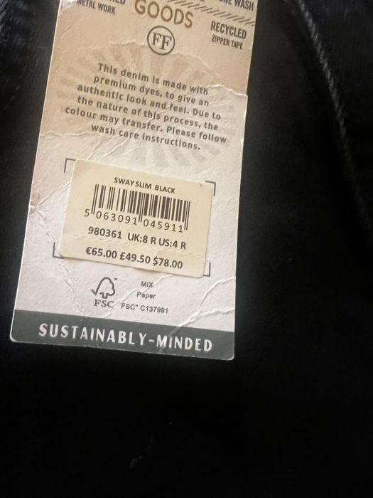 Blugi negrii Fat Face