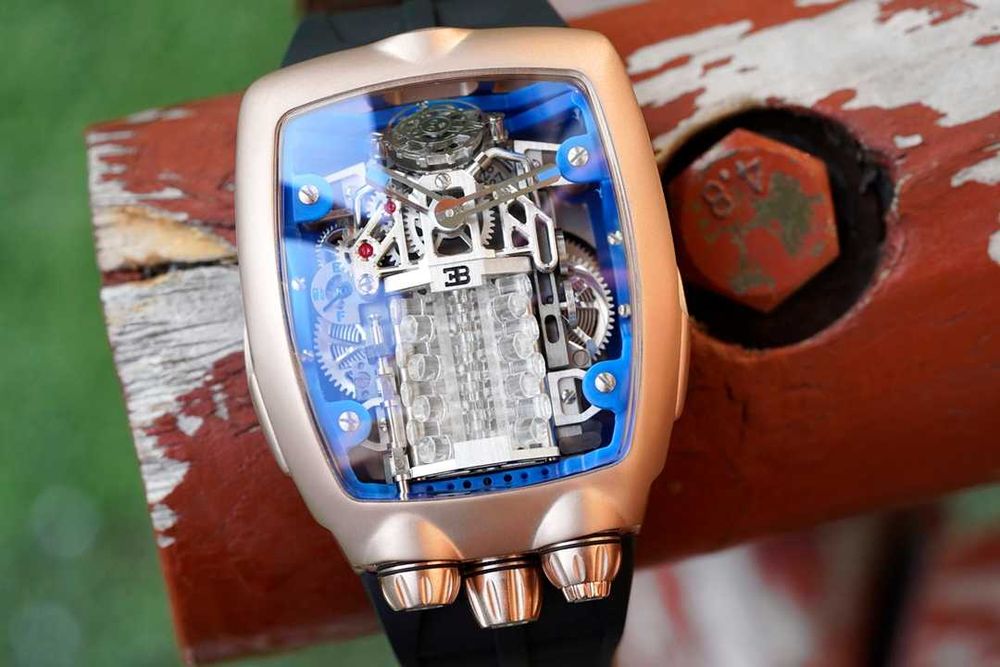 Aвтоматичен мъжки часовник Jacob & Co. Bugatti Chiron W-16