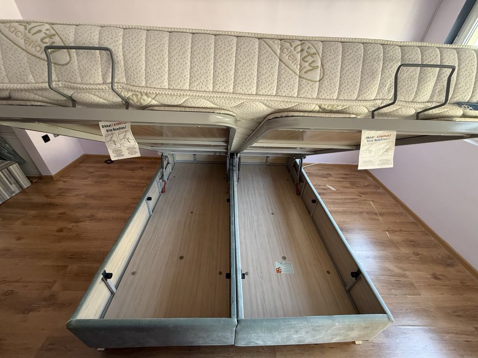 Намалена/Тапицирана спалня 160×200 с ракла + матрак Magniflex / iSleep