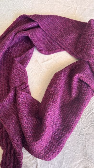 Шарф теплый длинный