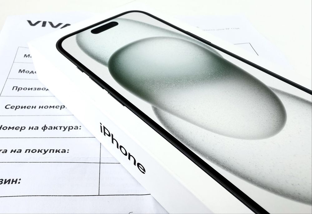 НОВ! Apple iPhone 15 128GB Black 2г. Гаранция!