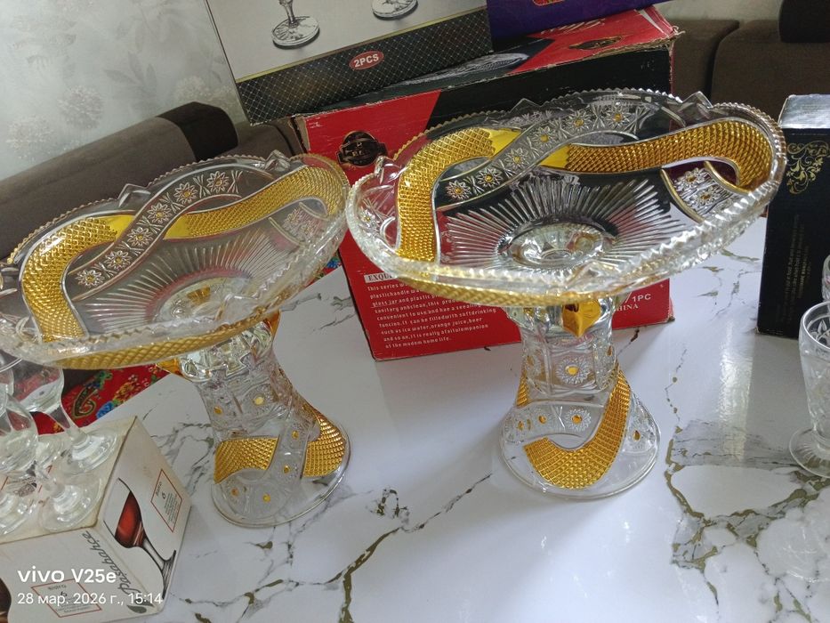 Пасуда фруктовница стекло