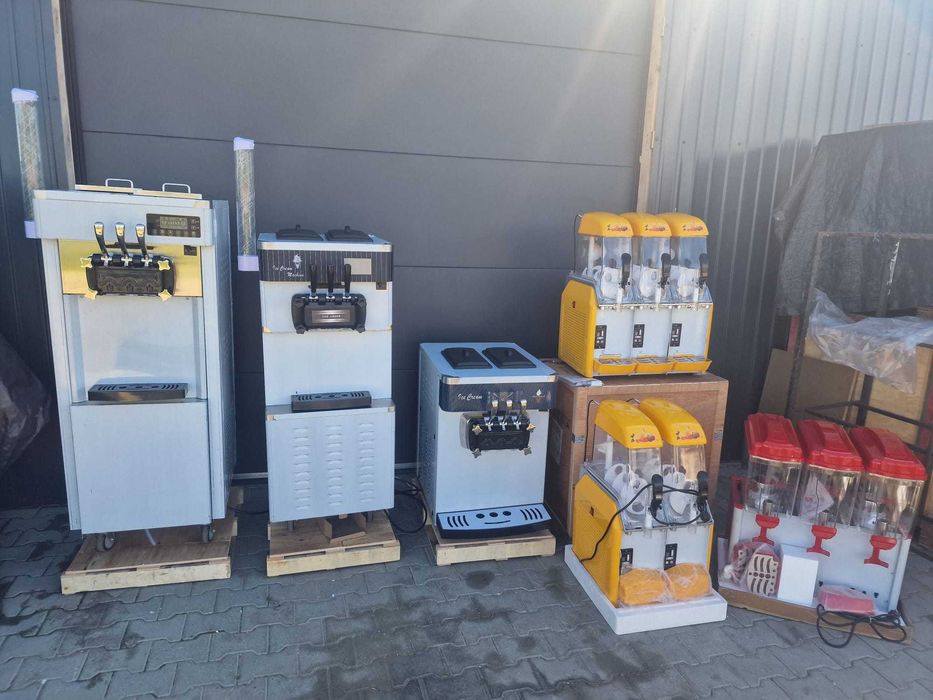 Aparat de inghetata 2+1 Arome 220V 2400W NOUA Transport Gratuit