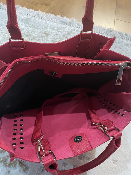 Geanta rosie de dama