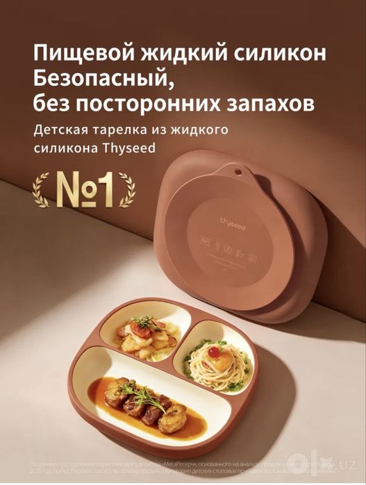 Thyseed детская посуда тарелка для прикорма на присоске