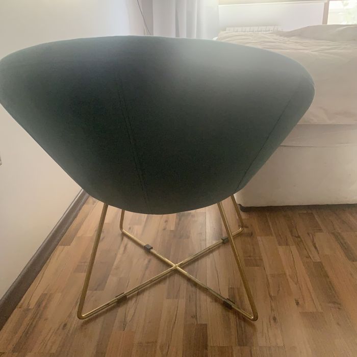 Фотьоил плюш цвят петрол