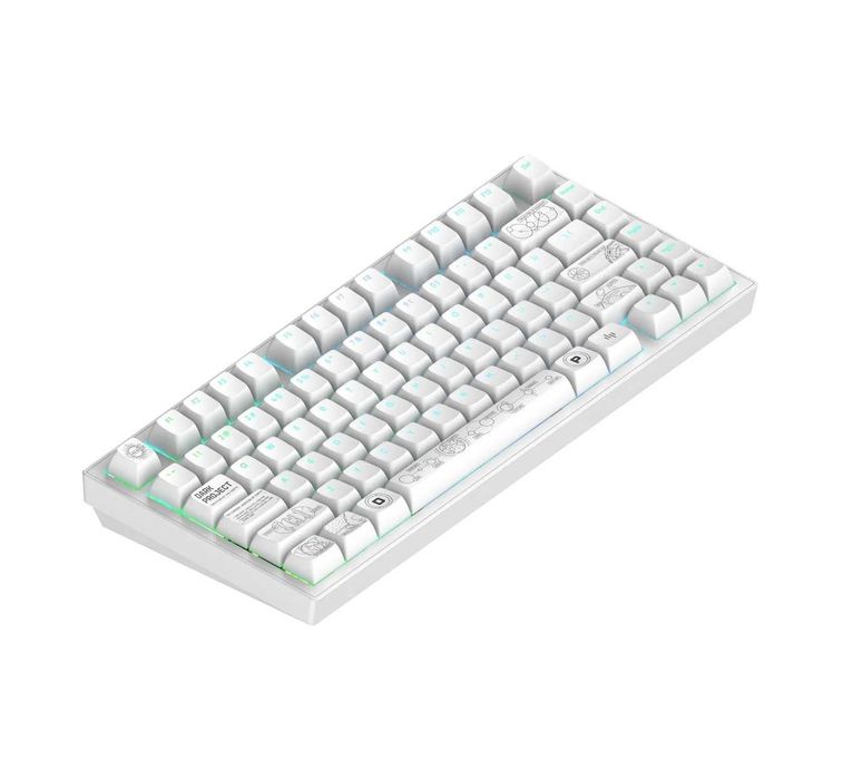 ; Механическая Клавиатура DarkProject ALU81 Terra Nova White Wireless