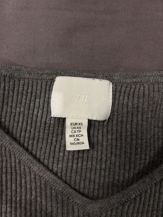 Къса сива блуза H&M