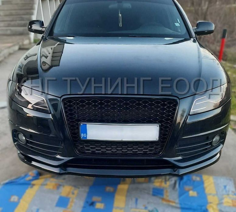 Преден лип спойлер за ауди а4 б8 с4 / audi a4 b8 lip / нож / добавка
