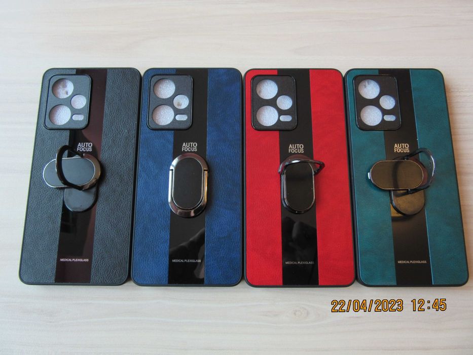 Xiaomi Redmi Note 12 Pro 5G / 12 Pro+ / PORSCHE Кожен кейс с пръстен