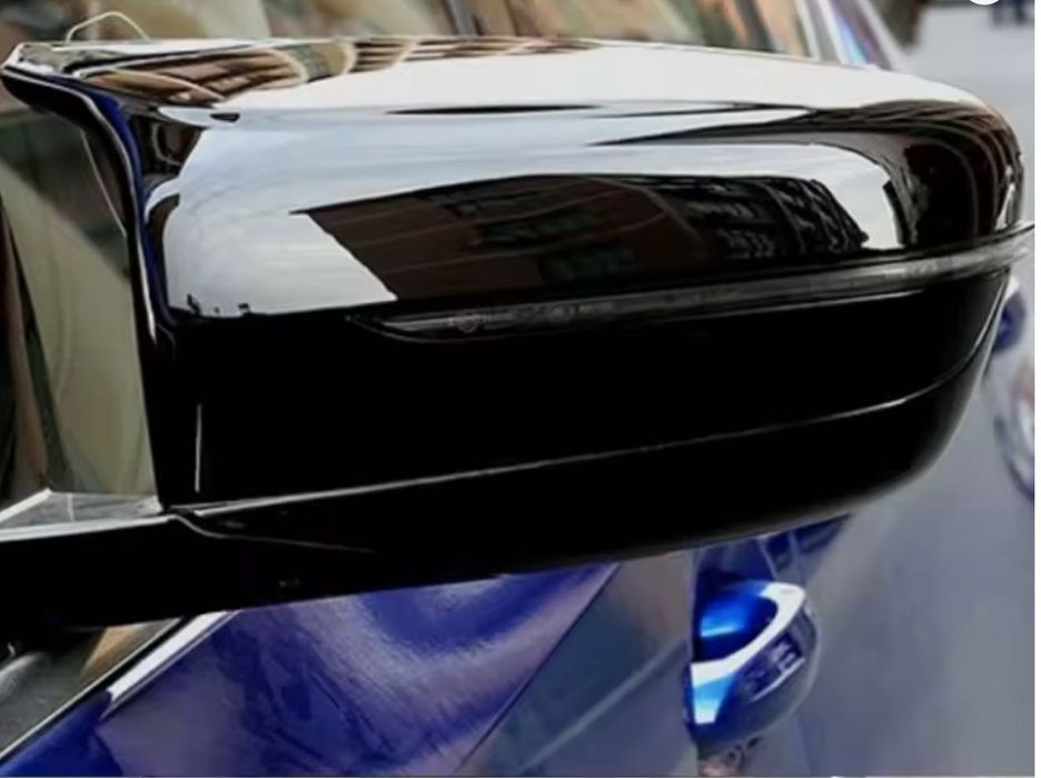 Capace oglinzi Batman Style compatibile cu BMW seria 5 G30 G31 G11 G12 G14 G15 G16 2017+ Negru lucios
