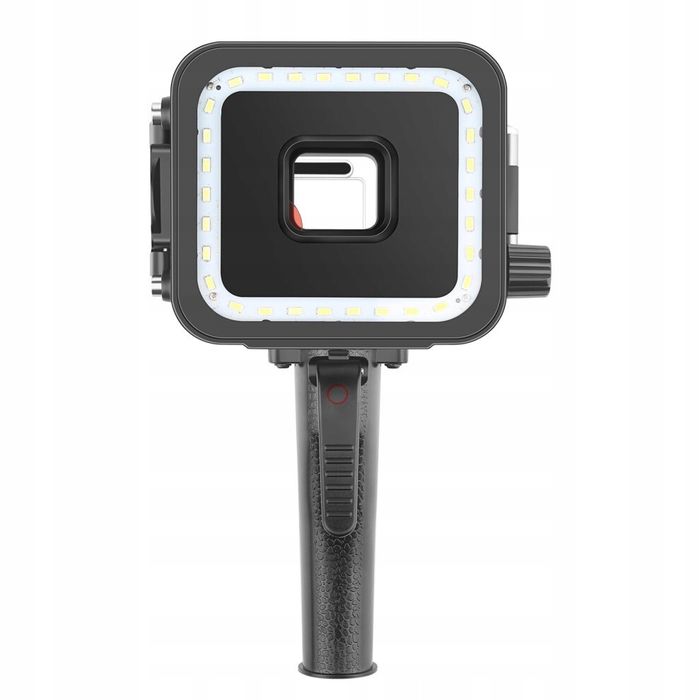 Водоустойчив калъф за подводна фотография с LED лампа водолазен фенер