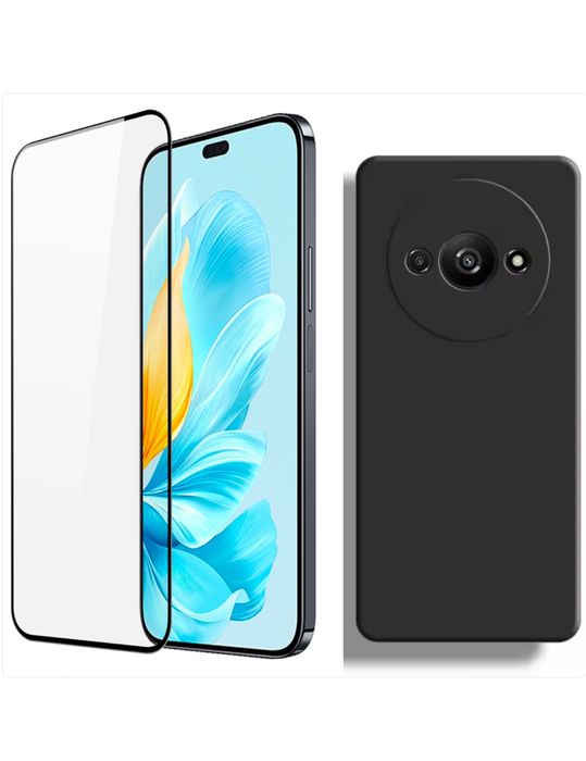 Xiaomi Redmi A3 A5 13C 13 PRO 5G 14C 15C Husa Alcantara Inside + Folie Sticla