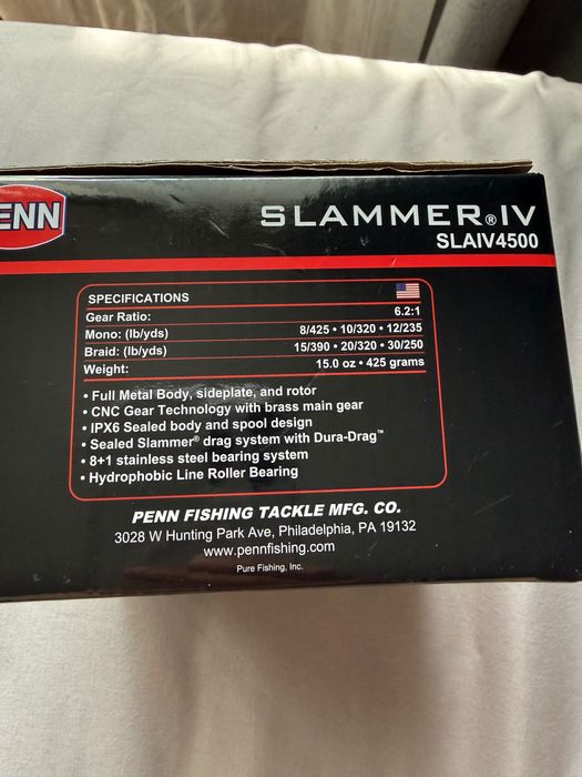 макара Penn Slammer IV - 4500
