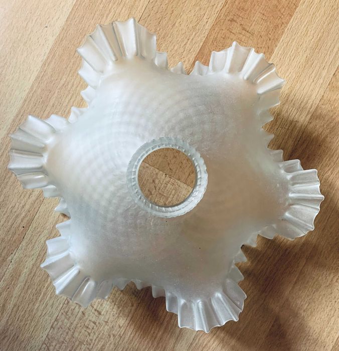 Абажури от масивно стъкло, френски, от преди 1939г., 3 броя