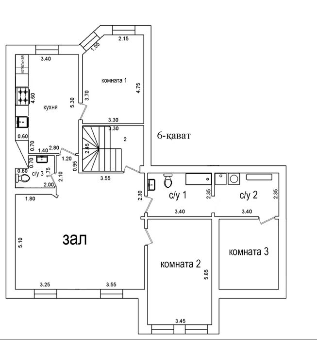 Мирабадский р-н, 5 ком., 152м2 Новостройка Кирпич Евроремонт СВОЯ